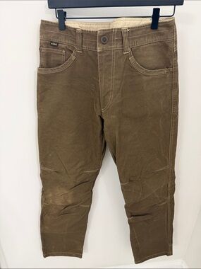 Kuhl Men's Olive Khaki Flannel Lined Chinos